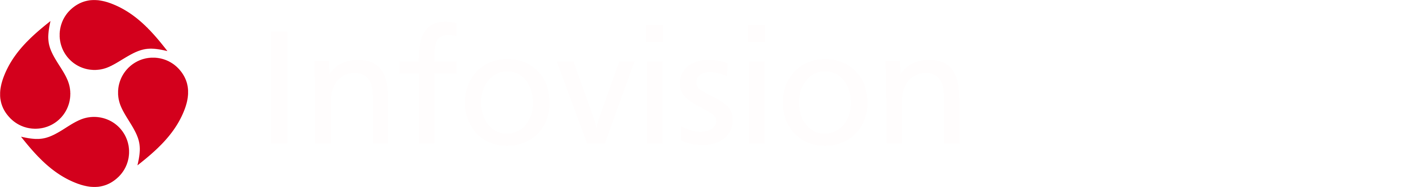 InfoVision logo horizontal red white